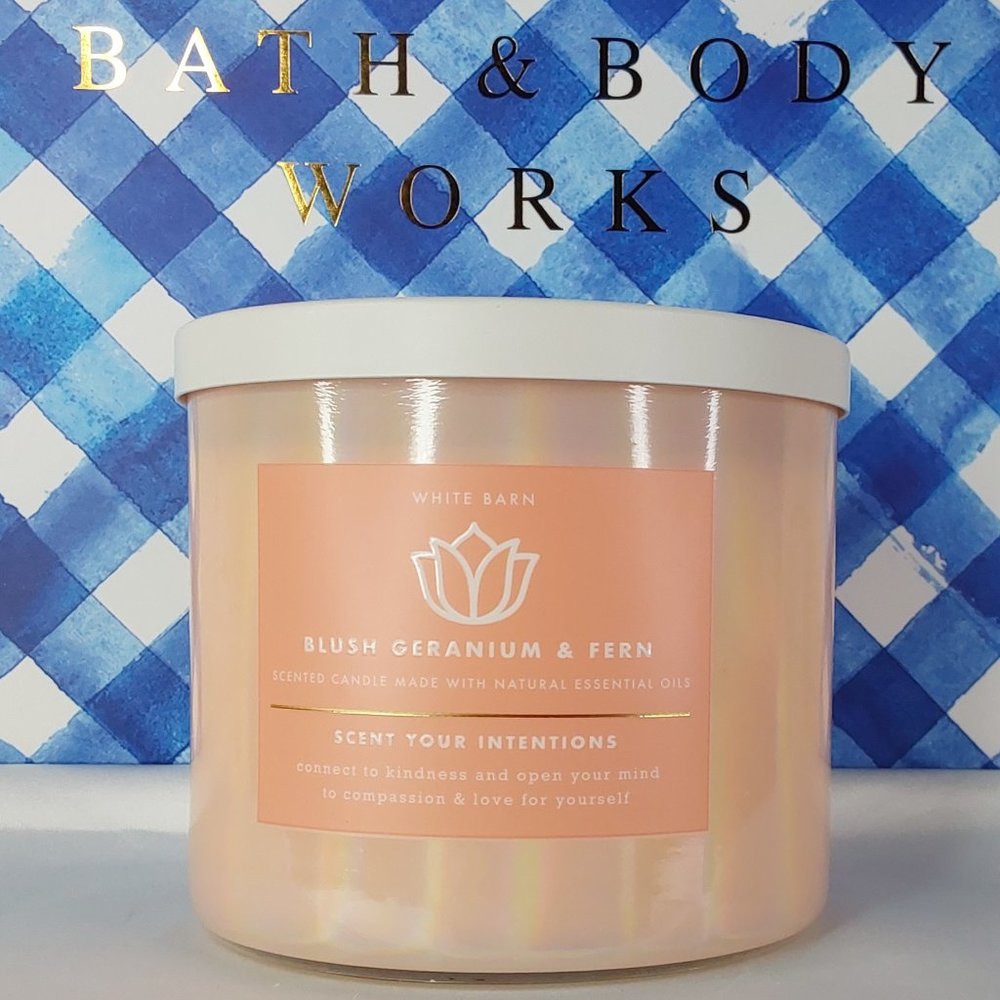 BATH & BODY WORKS 'SCENT YOUR INTENTIONS' 'BLUSH GERANIUM & FERN' IRIDESCENT - Picture 3 of 12